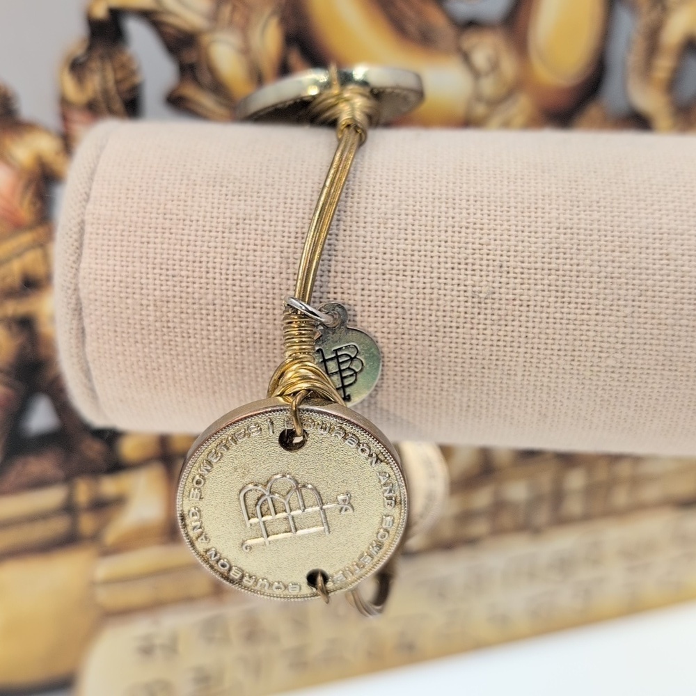 Bourbon and Bowties Gold and Silver Coin Bracelet